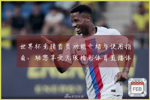 世界杯竞猜首页功能介绍与使用指南,助您享受无限精彩体育直播体验